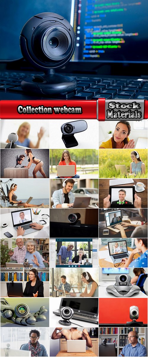 Collection webcam conversation via computer technology 25 HQ Jpeg
