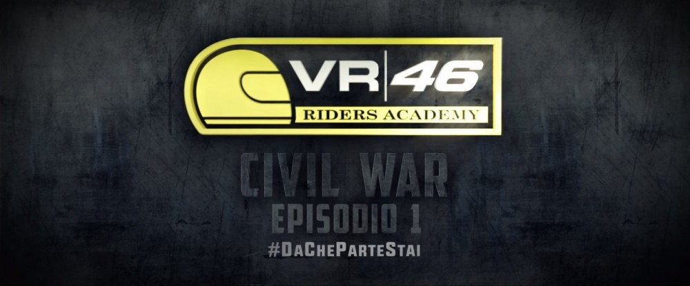Валентино Росси и VR46 Riders Academy представляют «Капитан Америка vs Железный Человек» (трейлер)