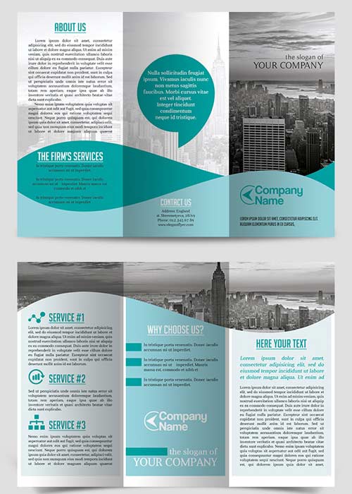 Business Company V02 Tri-Fold Brochure PSD Template