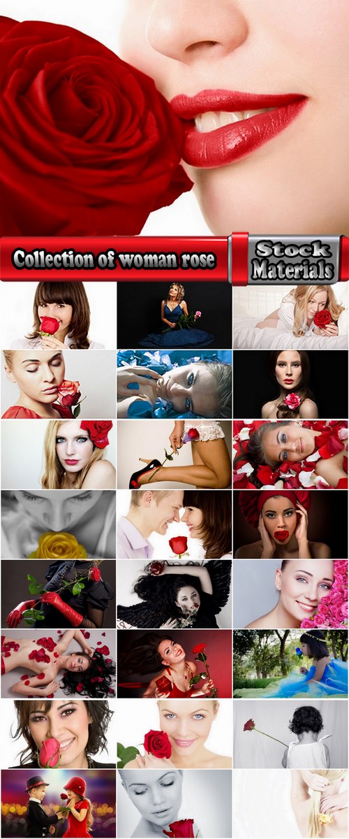 Collection of the girl child woman rose flower flowers gift 25 HQ Jpeg