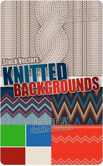 Knitted backgrounds - Stock Vectors