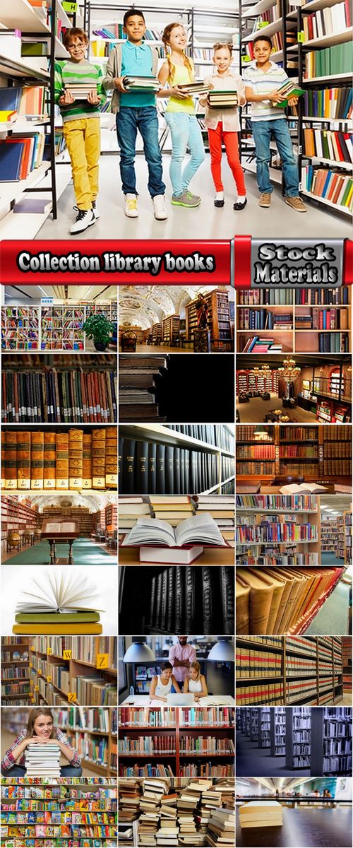 Collection library books book reading shelf bookcase student teaching of children 25 HQ Jpeg