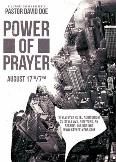 Power of Prayer PSD Flyer Template