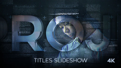 Titles Slideshow - Project for After Effects (Videohive)