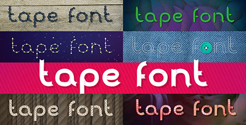 Tunable Tape Font - Project for After Effects (Videohive)