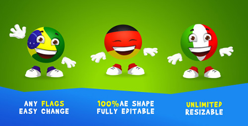 Soccer-ball Character - Project for After Effects (Videohive)