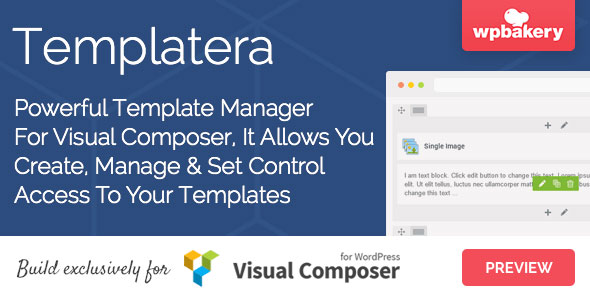 Templatera v1.1.11 - Template Manager for Visual Composer