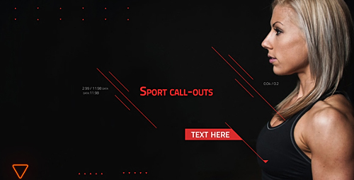 Sports call-outs - Project for After Effects (Videohive)