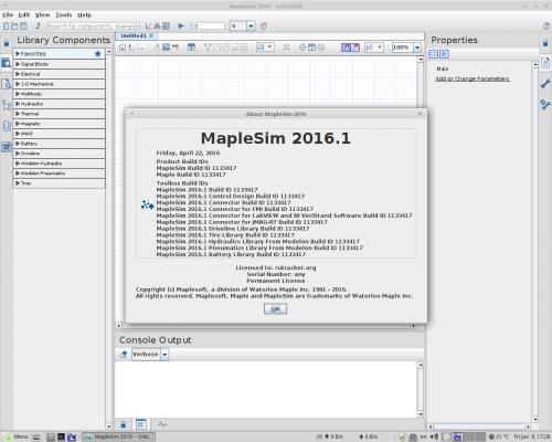 Maplesoft MapleSim 2016.1a (Win/Linux) 170201