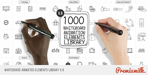 Whiteboard Animated Elements Library V.6 - Project for After Effects (Videohive)