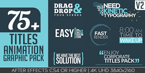 Titles Animation Graphic Pack V2 - Project for After Effects (Videohive)