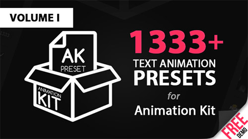 Text Preset Volume I for Animation Kit - After Effects Presets (Videohive)