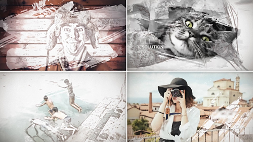 Painted Slideshow - Project for After Effects (Videohive)