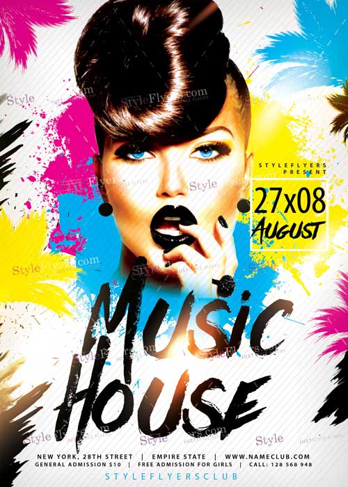 Music House V3 PSD Flyer Template