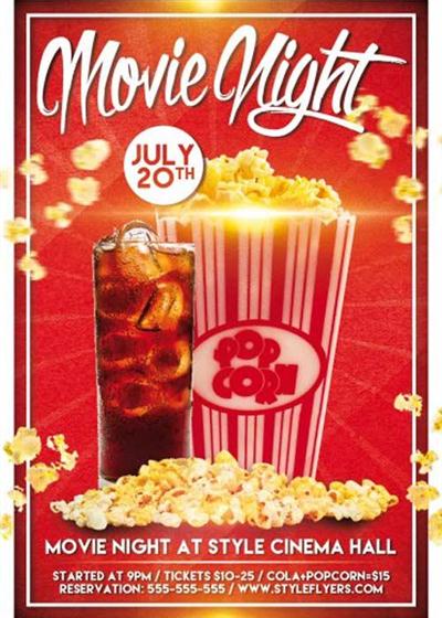 Movie Night V5 PSD Flyer Template
