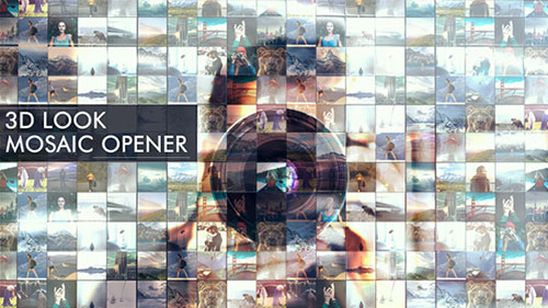 3D Look I Mosaic Opener I Slideshow - Project for After Effects (Videohive)