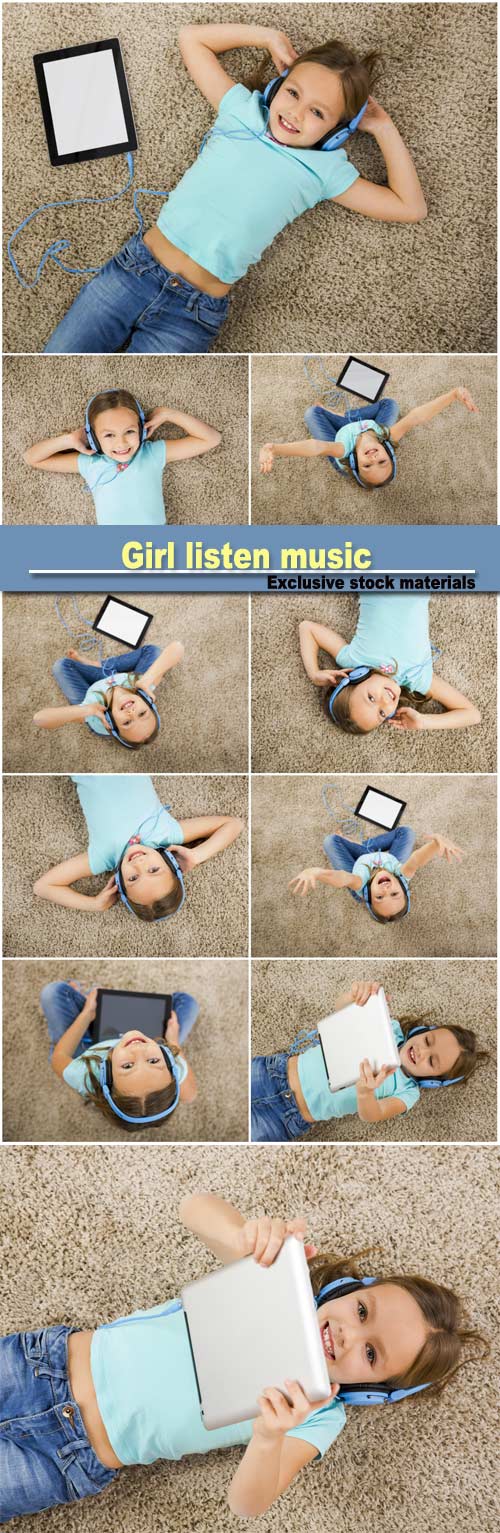 Girl listen music
