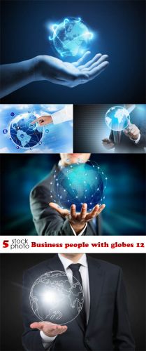 Photos - Business people with globes 12