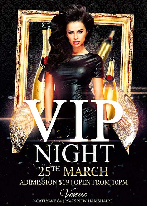 Vip Night Club V10 Flyer Template