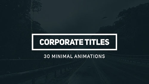 Corporate Titles 16778050 - Project for After Effects (Videohive)