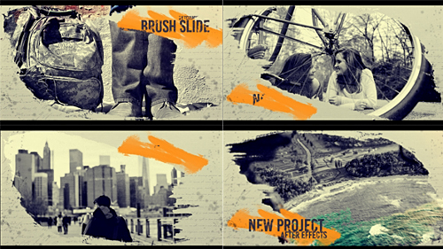 Brush Slide - Project for After Effects (Videohive)
