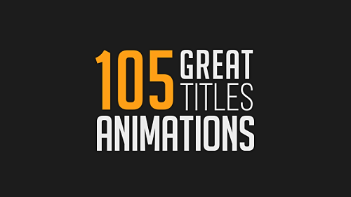 105 Great Title Animations - Project for After Effects (Videohive)