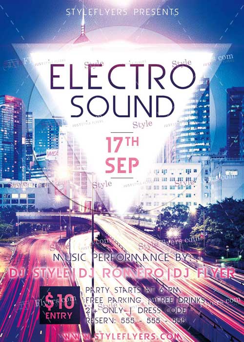 Electro Sound PSD V3 Flyer Template