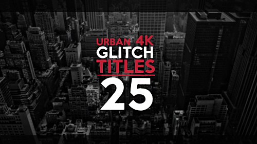 25 Urban Glitch Titles - Project for After Effects (Videohive)